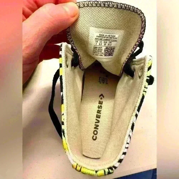 Converse Junior Chuck Taylor All Star EVA Lift Plant Love High‎ Top Size 3 - Picture 3 of 8